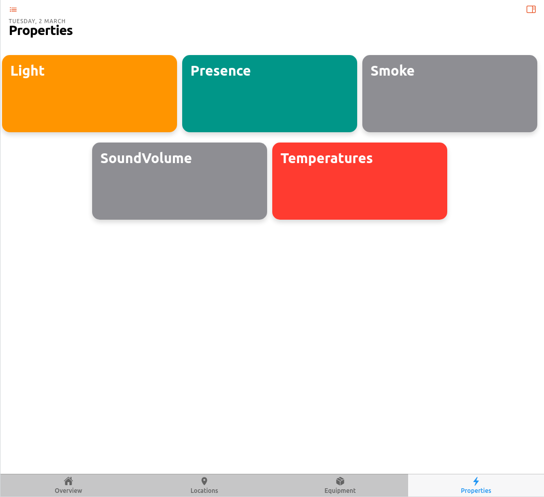 Properties tab